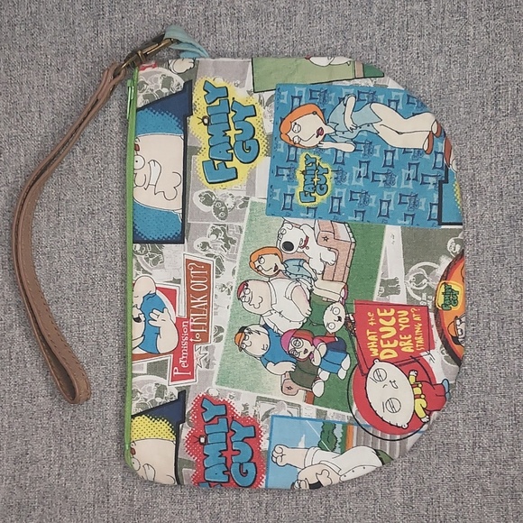 Homemade Family Guy Stewie Brian Meg Peter Lois Wristlet Cosmetic Bag Pouch - Picture 2 of 5